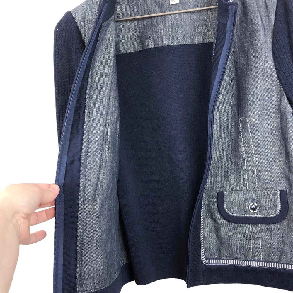 St. John Sport Wool Blend Zip Up Jacket - Picture 2 of 13
